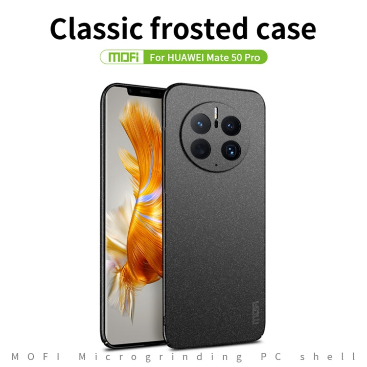 For Huawei Mate 50 Pro MOFI Fandun Series Frosted Ultra-thin PC Hard Phone Case(Red) - Huawei Cases by MOFI | Online Shopping South Africa | PMC TechLife | Buy Now Pay Later Mobicred
