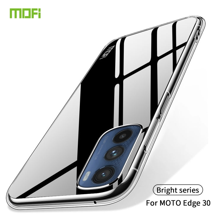 For Motorola Moto Edge 30 MOFI Ming Series Ultra-thin TPU Phone Case(Transparent) - Motorola Cases by MOFI | Online Shopping South Africa | PMC TechLife