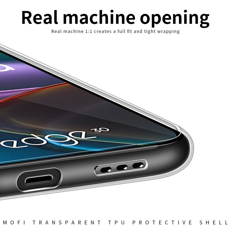For Motorola Moto Edge 30 MOFI Ming Series Ultra-thin TPU Phone Case(Transparent) - Motorola Cases by MOFI | Online Shopping South Africa | PMC TechLife