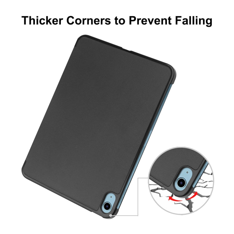 For iPad 2025 / 2022 ENKAY Tri-fold Custer Texture Leather Stand Smart Case(Dark Green) - free shipping - PMc TechLife - Order now!