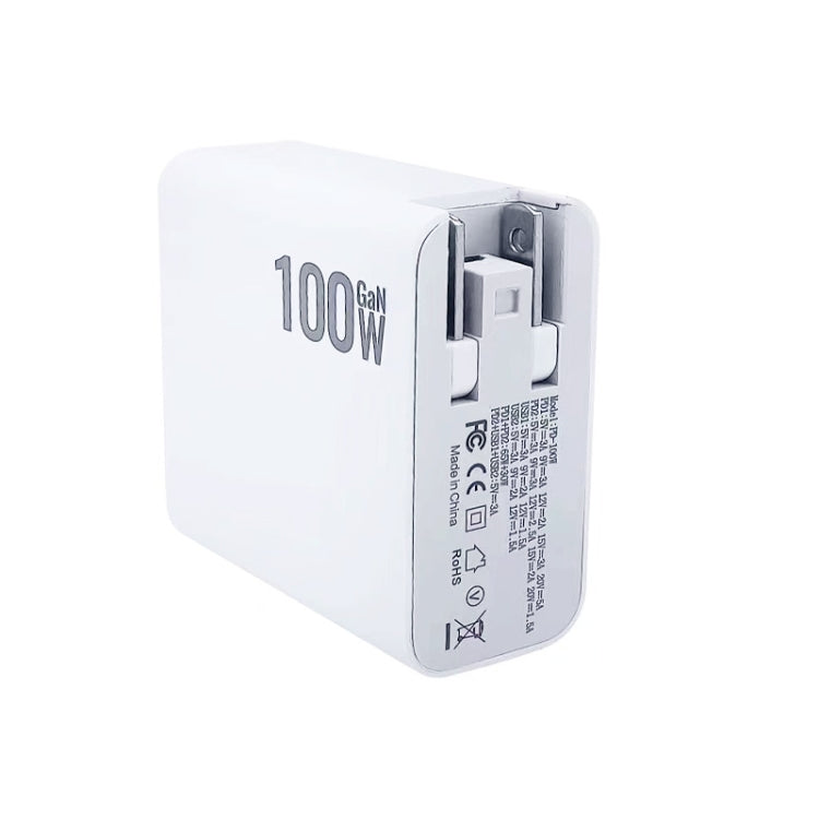 GaN 100W Dual USB + Dual USB-C/Type-C Multi Port Charger for Apple MacBook Series US / EU / UK / AU Plug - Cable & Adapter by PMC Jewellery | Online Shopping South Africa | PMC Jewellery | Buy Now Pay Later Mobicred
