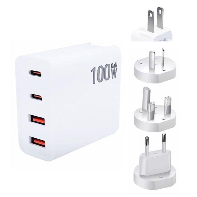 GaN 100W Dual USB+Dual USB-C/Type-C Multi Port Charger with  1.8m Type-C to MagSafe 1 / L Header Data Cable US / EU / UK / AU Plug - free shipping - PMC Jewellery - Order now!