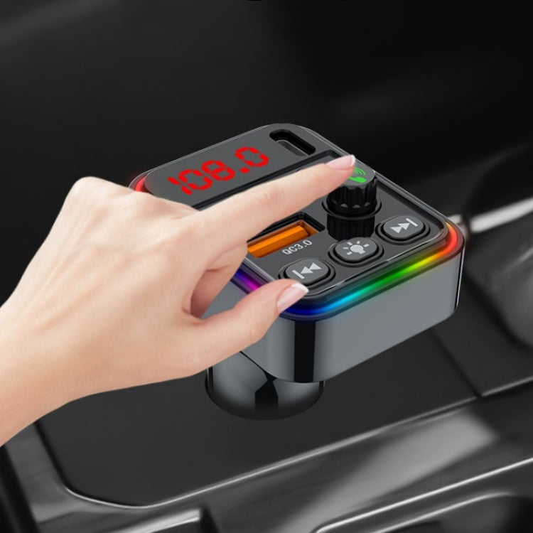 PDF19 PD25W QC3.0 Mobile Phone Fast Charger Adapter USB+Type-C Car Bluetooth Adapter - Bluetooth Car Kits by PMC TechLife | Online Shopping South Africa | PMC TechLife | Buy Now Pay Later Mobicred