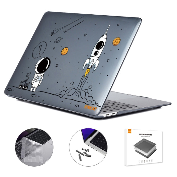 For MacBook Pro 14.2 A2442/A2779 2023 ENKAY Hat-Prince 3 in 1 Spaceman Pattern Laotop Protective Crystal Case with TPU Keyboard Film / Anti-dust Plugs, Version:US(Spaceman No.1) - free shipping - PMC Jewellery - Order now!