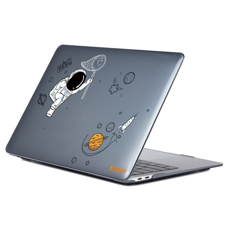 For MacBook Pro 14.2 A2442/A2779 2023 ENKAY Hat-Prince 3 in 1 Spaceman Pattern Laotop Protective Crystal Case with TPU Keyboard Film / Anti-dust Plugs, Version:EU(Spaceman No.2) - free shipping - PMC Jewellery - Order now!