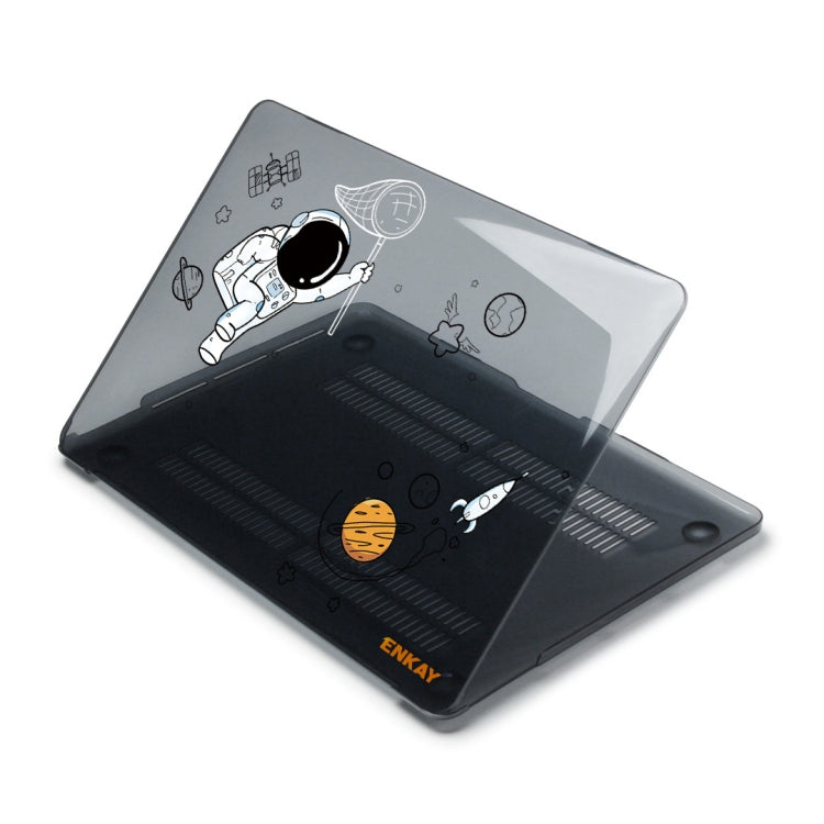 For MacBook Pro 14.2 A2442/A2779 2023 ENKAY Hat-Prince 3 in 1 Spaceman Pattern Laotop Protective Crystal Case with TPU Keyboard Film / Anti-dust Plugs, Version:EU(Spaceman No.2) - free shipping - PMC Jewellery - Order now!