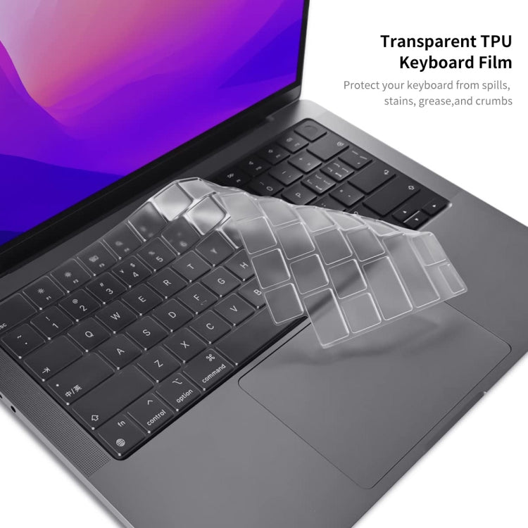 For MacBook Pro 16.2 A2485/A2880 2023 ENKAY Hat-Prince 3 in 1 Spaceman Pattern Laotop Protective Crystal Case with TPU Keyboard Film / Anti-dust Plugs, Version:US(Spaceman No.3) - free shipping - PMC Jewellery - Order now!