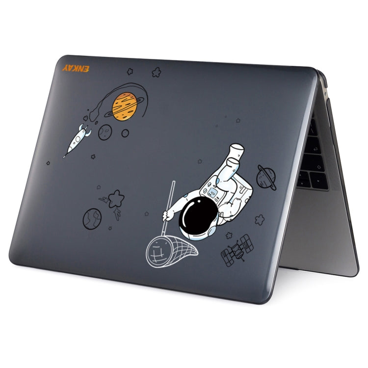 For MacBook Pro 16.2 A2485/A2880 2023 ENKAY Hat-Prince 3 in 1 Spaceman Pattern Laotop Protective Crystal Case with TPU Keyboard Film / Anti-dust Plugs, Version:EU(Spaceman No.2) - free shipping - PMC Jewellery - Order now!