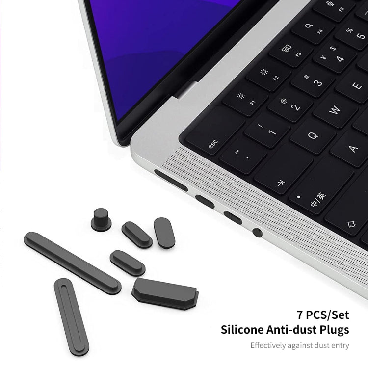 For MacBook Pro 14.2 A2442/A2779 2023 ENKAY Hat-Prince 3 in 1 Protective Bracket  Case Cover Hard Shell with TPU Keyboard Film / Anti-dust Plugs, Version:US(Blue) - free shipping - PMC Jewellery - Order now!