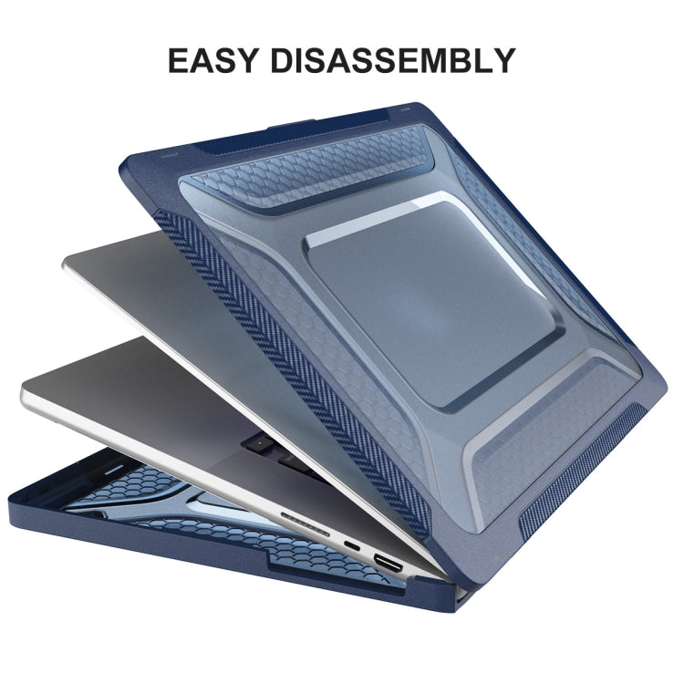 For MacBook Pro 14.2 A2442/A2779 2023 ENKAY Hat-Prince 3 in 1 Protective Bracket  Case Cover Hard Shell with TPU Keyboard Film / Anti-dust Plugs, Version:EU(Khaki) - free shipping - PMC Jewellery - Order now!