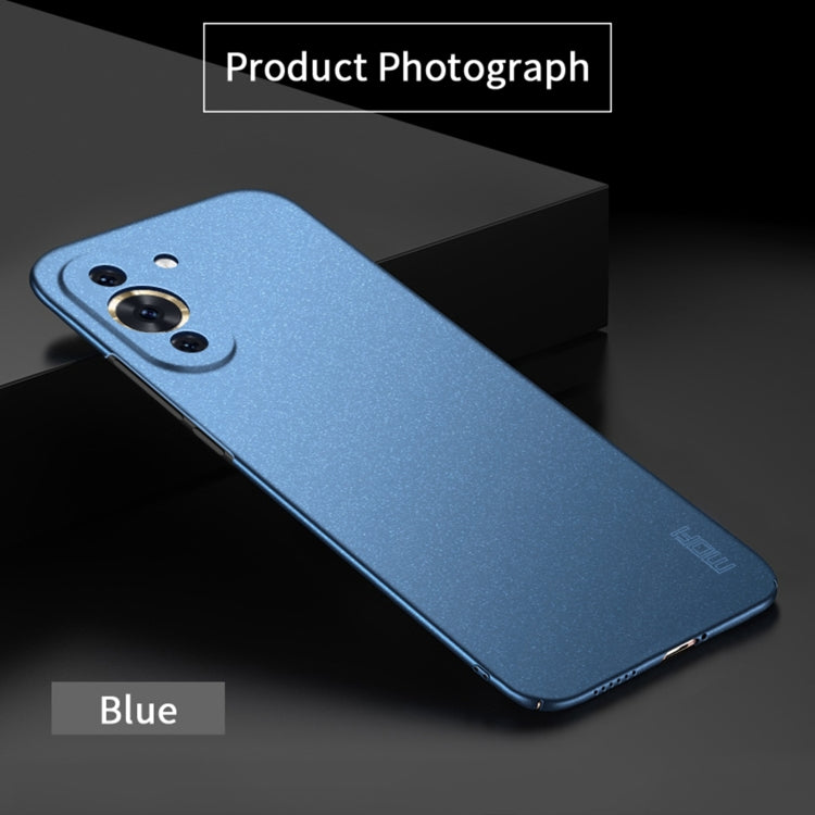 For Huawei Nova 10 MOFI Fandun Series Frosted PC Ultra-thin Phone Case(Blue) - Huawei Cases by MOFI | Online Shopping South Africa | PMC TechLife | Buy Now Pay Later Mobicred