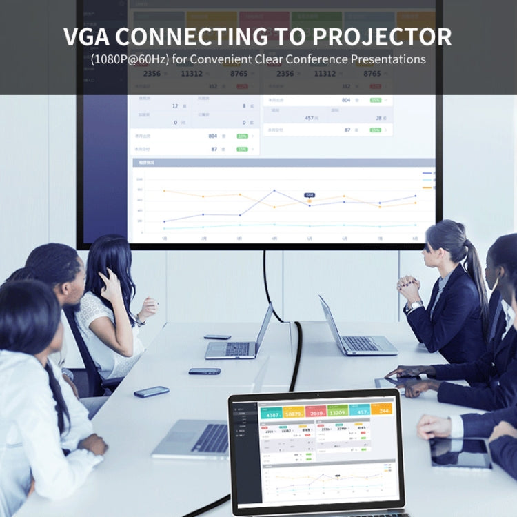 JUNSUNMAY 7 in 1 Type-C to 4K HDMI / VGA / Ethernet Docking Station Adapter USB-C Hub - free shipping - PMC Jewellery - Order now!