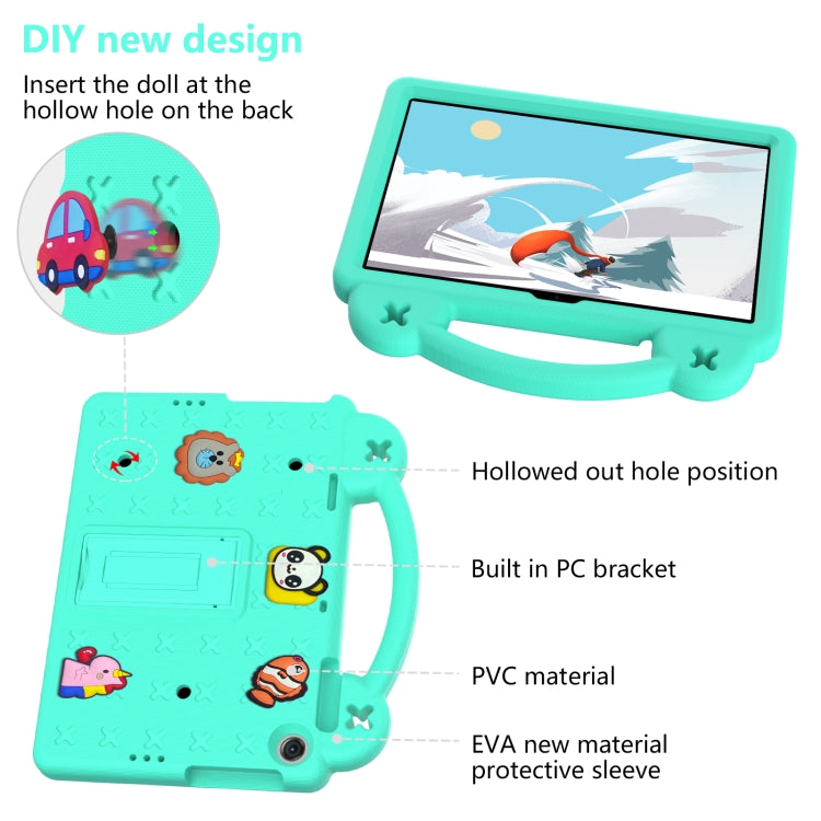 For Huawei MatePad T10S 10.1 / T10 9.7 / Honor Pad X8 10.1 Handle Kickstand Children EVA Shockproof Tablet Case(Mint Green) - Honor by PMC TechLife | Online Shopping South Africa | PMC TechLife