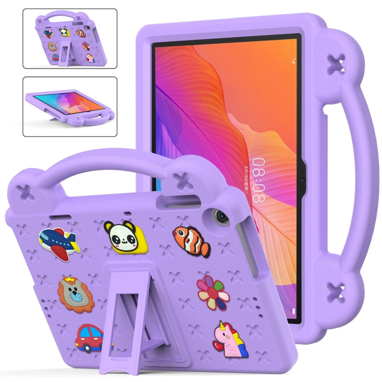 For Huawei Enjoy Tablet 2 10.1 Handle Kickstand Children EVA Shockproof Tablet Case(Light Purple) - Huawei by PMC TechLife | Online Shopping South Africa | PMC TechLife | Buy Now Pay Later Mobicred