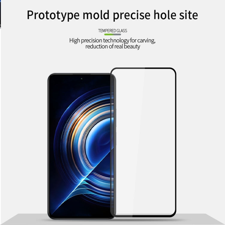 For Xiaomi Redmi K60 / K60 Pro MOFI 9H 2.5D Full Screen Tempered Glass Film(Black) -  by MOFI | Online Shopping South Africa | PMC TechLife | Buy Now Pay Later Mobicred
