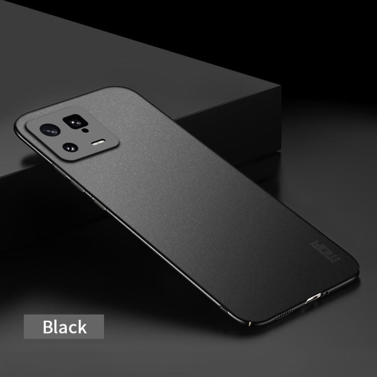 For Xiaomi 13 MOFI Fandun Series Frosted Ultra-thin PC Hard Phone Case(Black) - 13 Pro Cases by MOFI | Online Shopping South Africa | PMC TechLife
