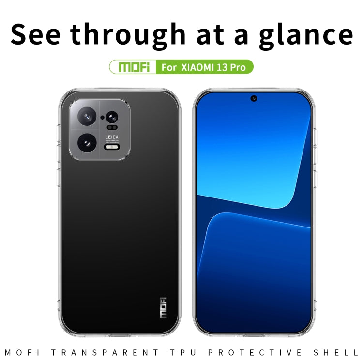 For Xiaomi 13 Pro MOFI Ming Series Ultra-thin TPU Phone Case(Transparent) - free shipping - PMC TechLife - Order now!