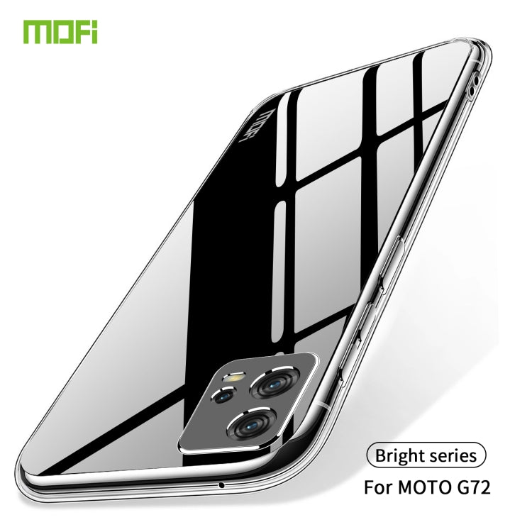 For Motorola Moto G72 MOFI Ming Series Ultra-thin TPU Phone Case(Transparent) - Motorola Cases by MOFI | Online Shopping South Africa | PMC TechLife | Buy Now Pay Later Mobicred