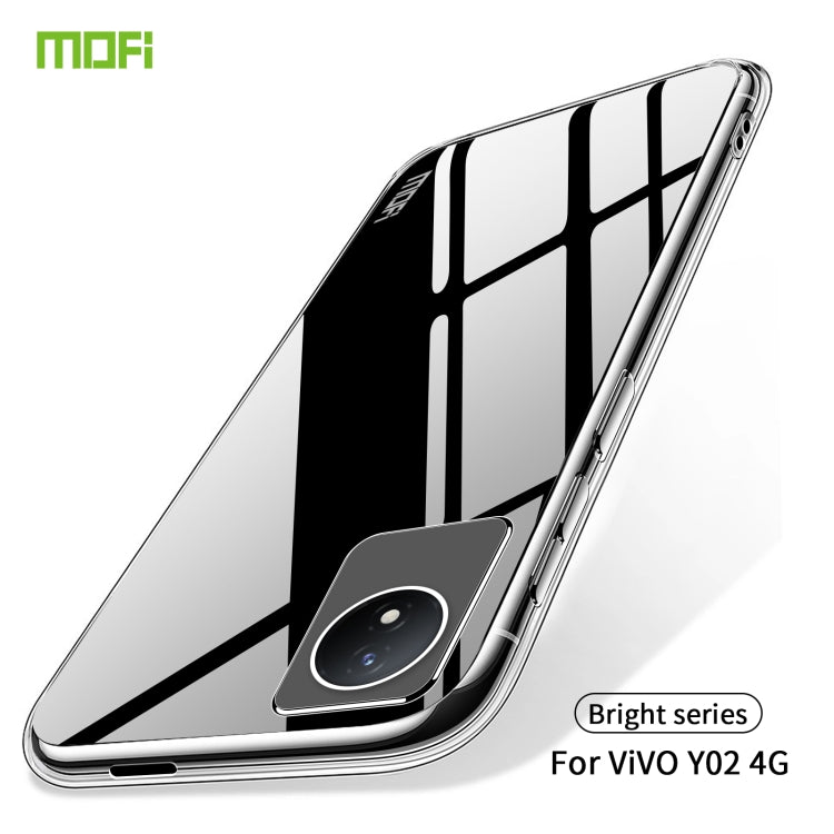 For vivo Y02 4G MOFI Ming Series Ultra-thin TPU Phone Case(Transparent) - vivo Cases by MOFI | Online Shopping South Africa | PMC TechLife