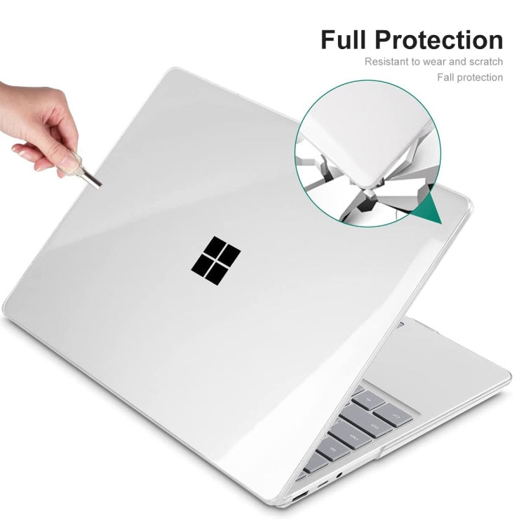 For Microsoft Surface Laptop 3/4/5 13.5 Steel 1868/1951 ENKAY Hat-Prince Shockproof Crystal Hard Case(Black) - free shipping - PMC TechLife - Order now!