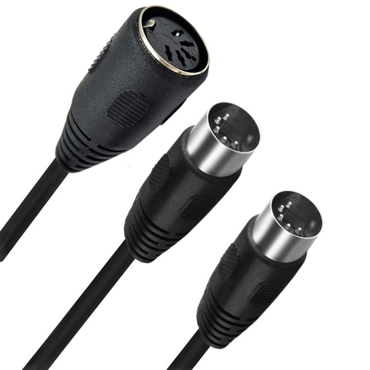 JUNSUNMAY MIDI 2 in 1 Din 5 Pin Male to Dual 2 Pin Female Cable Adapter, Cable Length: 50cm - Microphone Audio Cable & Connector by JUNSUNMAY | Online Shopping South Africa | PMC TechLife | Buy Now Pay Later Mobicred