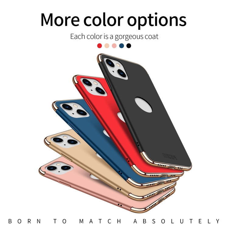 For iPhone 14 MOFI Yatun Series 3 in 1 Stitching PC Phone Case(Black) - iPhone 14 Cases by MOFI | Online Shopping South Africa | PMC TechLife