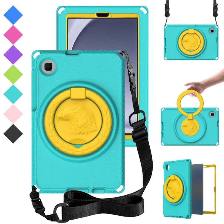 For Samsung Galaxy Tab A9 8.7 X110/X115 EVA Hybrid PC Shockproof Tablet Case with Frame(Glacial Green) - Galaxy Tab A9 by PMC TechLife | Online Shopping South Africa | PMC TechLife