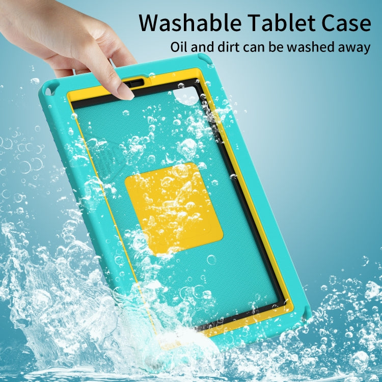 For Samsung Galaxy Tab A9 8.7 X110/X115 EVA Hybrid PC Shockproof Tablet Case with Frame(Glacial Green) - Galaxy Tab A9 by PMC TechLife | Online Shopping South Africa | PMC TechLife