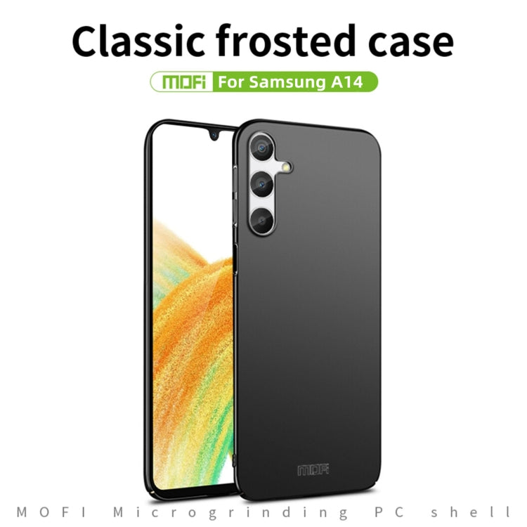For Samsung Galaxy A14 4G / 5G MOFI Frosted PC Ultra-thin Hard Case(Red) - Galaxy Phone Cases by MOFI | Online Shopping South Africa | PMC TechLife