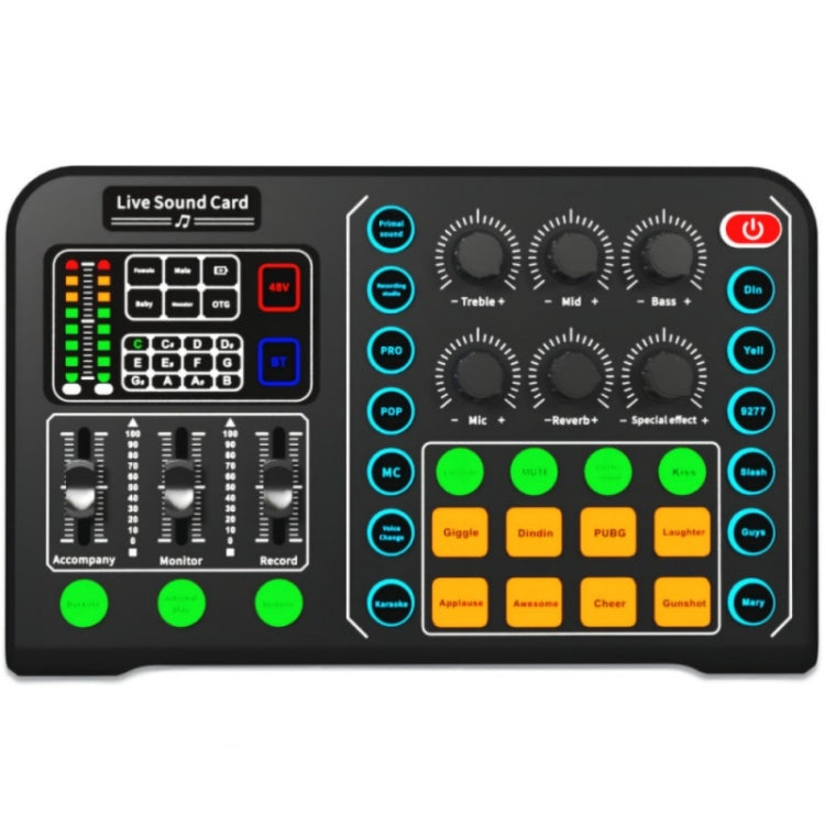 M6 Live Sound Card Multifunctional Wireless Voice Changer Broadcast Mixer - Live Sound Effects Processors by PMC TechLife | Online Shopping South Africa | PMC TechLife | Buy Now Pay Later Mobicred