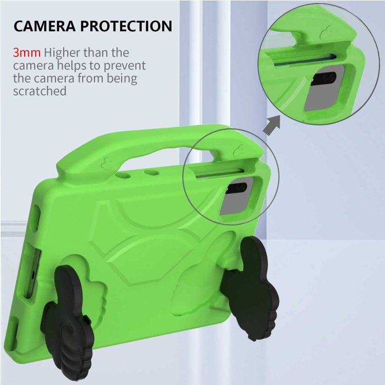 For  Lenovo Tab M11 /Xiaoxin Pad 11 2024 Thumb Bracket EVA Shockproof Tablet Case(Green) - Lenovo by PMC Jewellery | Online Shopping South Africa | PMC Jewellery | Buy Now Pay Later Mobicred