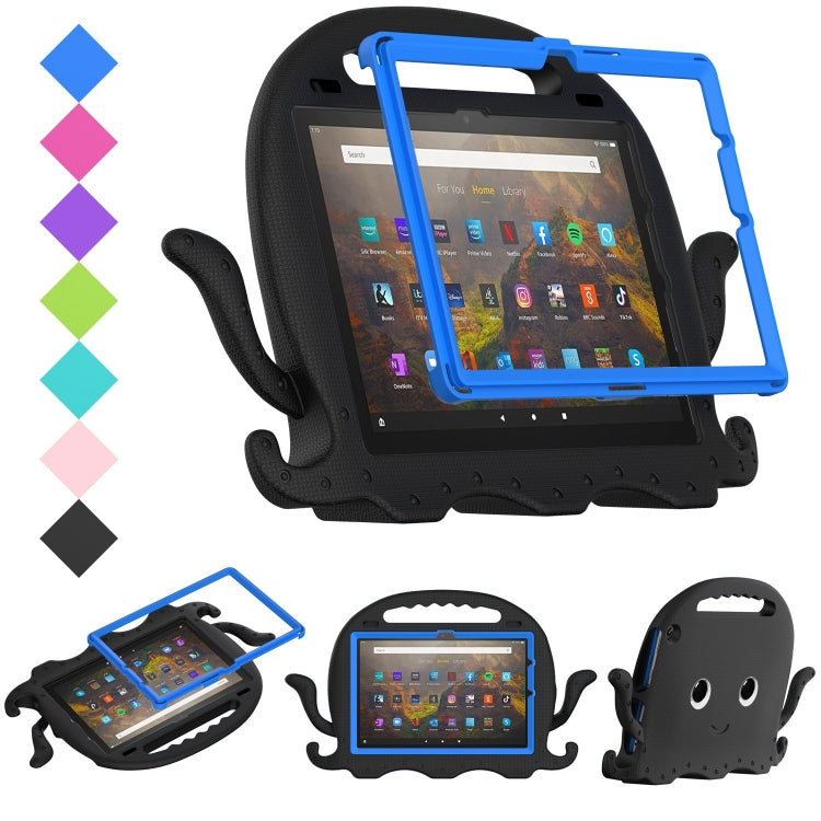 For Amazon Kindle Fire HD10 2021 Octopus Style EVA + PC Tablet Case with Strap(Black) - Amazon by PMC TechLife | Online Shopping South Africa | PMC TechLife | Buy Now Pay Later Mobicred