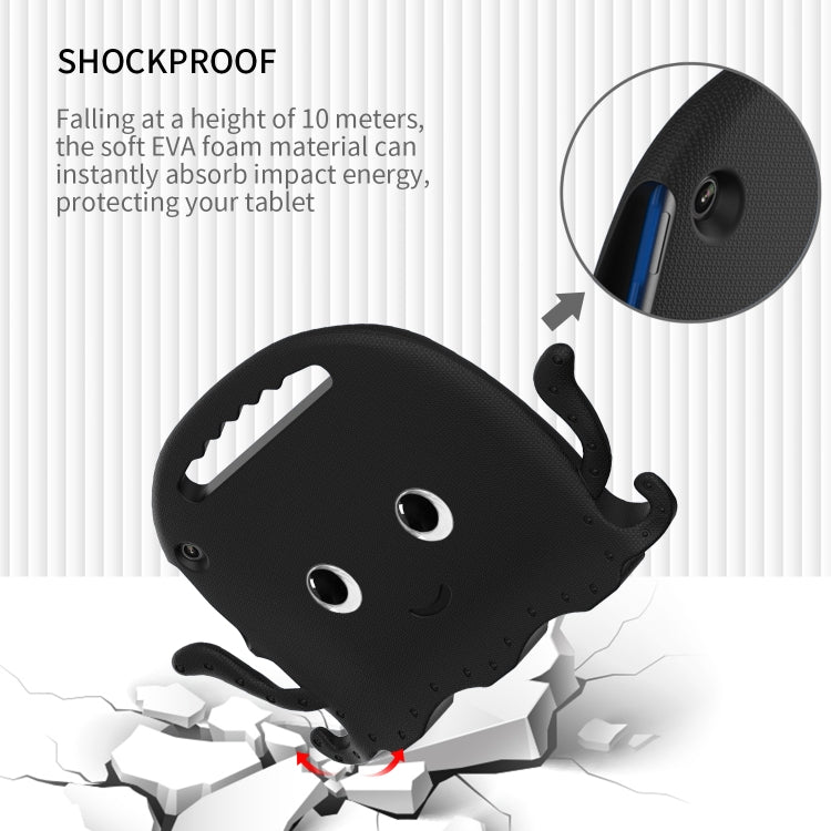 For Amazon Kindle Fire HD10 2021 Octopus Style EVA + PC Tablet Case with Strap(Black) - Amazon by PMC TechLife | Online Shopping South Africa | PMC TechLife | Buy Now Pay Later Mobicred