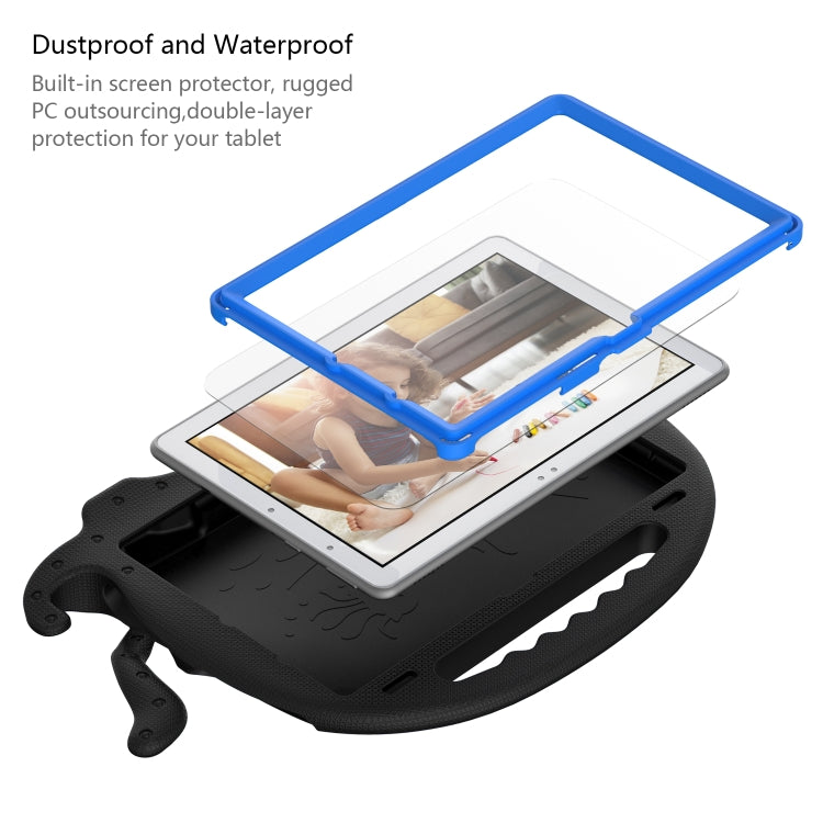 For Amazon Kindle Fire HD10 2021 Octopus Style EVA + PC Tablet Case with Strap(Black) - Amazon by PMC TechLife | Online Shopping South Africa | PMC TechLife | Buy Now Pay Later Mobicred