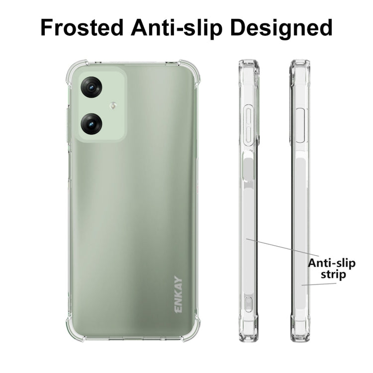 For Motorola Moto G Play 4G 2024 ENKAY Hat-Prince Transparent TPU Shockproof Phone Case - free shipping - PMC Jewellery - Order now!