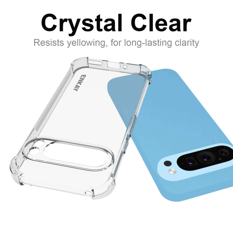 For Google Pixel 9 Pro ENKAY Hat-Prince Transparent TPU Shockproof Phone Case - Google Cases by ENKAY | Online Shopping South Africa | PMC TechLife | Buy Now Pay Later Mobicred