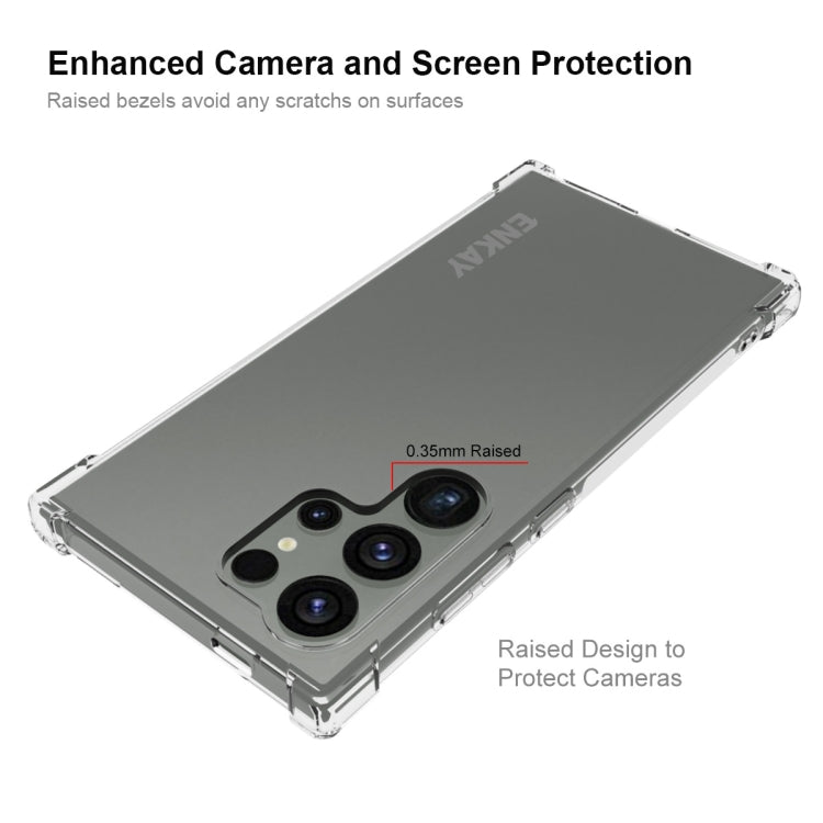 For Samsung Galaxy S24 Ultra 5G ENKAY Hat-Prince Transparent TPU Shockproof Phone Case - free shipping - PMC Jewellery - Order now!
