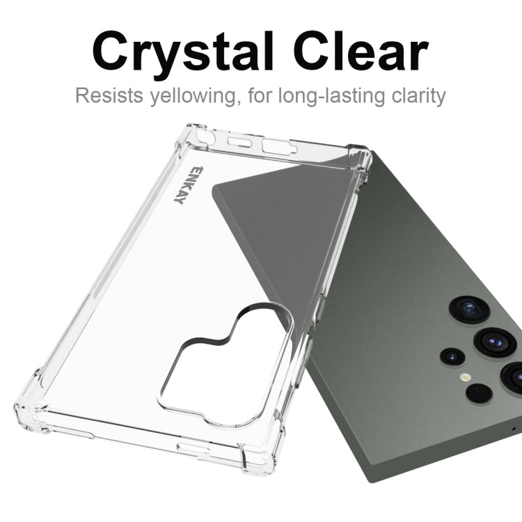 For Samsung Galaxy S24 Ultra 5G ENKAY Hat-Prince Transparent TPU Shockproof Phone Case - free shipping - PMC Jewellery - Order now!