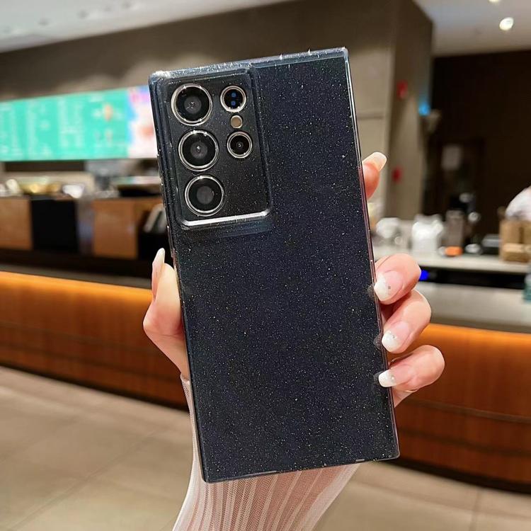 For Samsung Galaxy S25 Ultra 5G Jelly Glitter Solid Color TPU Phone Case(Black) - Galaxy S25 Ultra 5G Cases by PMC TechLife | Online Shopping South Africa | PMC TechLife | Buy Now Pay Later Mobicred
