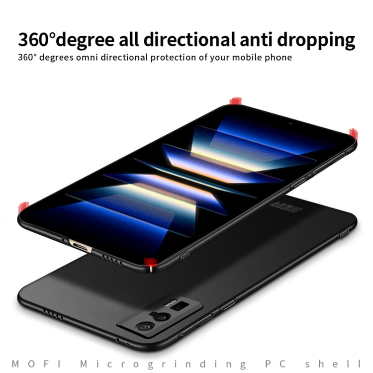 For Xiaomi Redmi K60 / K60 Pro MOFI Frosted Ultra-thin PC Hard Case(Black) - Xiaomi Cases by MOFI | Online Shopping South Africa | PMC TechLife
