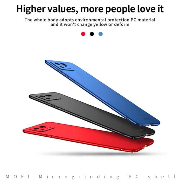 For Xiaomi 13 MOFI Frosted Ultra-thin PC Hard Case(Red) - Xiaomi Cases by MOFI | Online Shopping South Africa | PMC TechLife | Buy Now Pay Later Mobicred