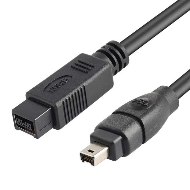 JUNSUNMAY FireWire High Speed Premium DV 800 9 Pin Male To FireWire 400 4 Pin Male IEEE 1394 Cable, Length:1.8m - 1394 Series by JUNSUNMAY | Online Shopping South Africa | PMC TechLife | Buy Now Pay Later Mobicred