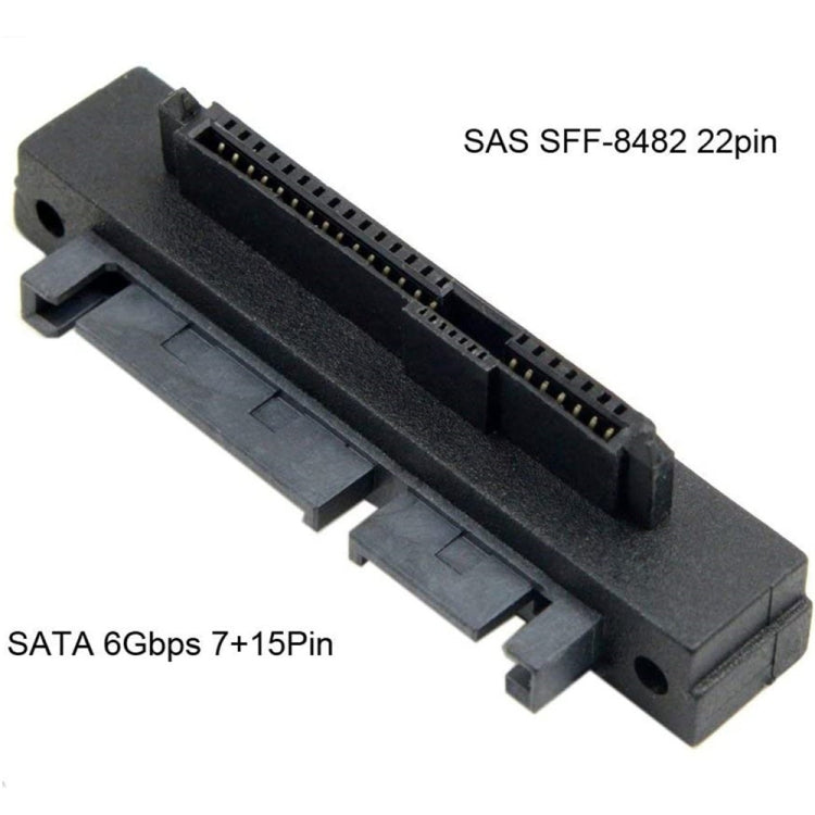 JUNSUNMAY SAS 22 Pin to 7 Pin + 15 Pin SATA Hard Disk Drive Raid Adapter - free shipping - PMC TechLife - Order now!