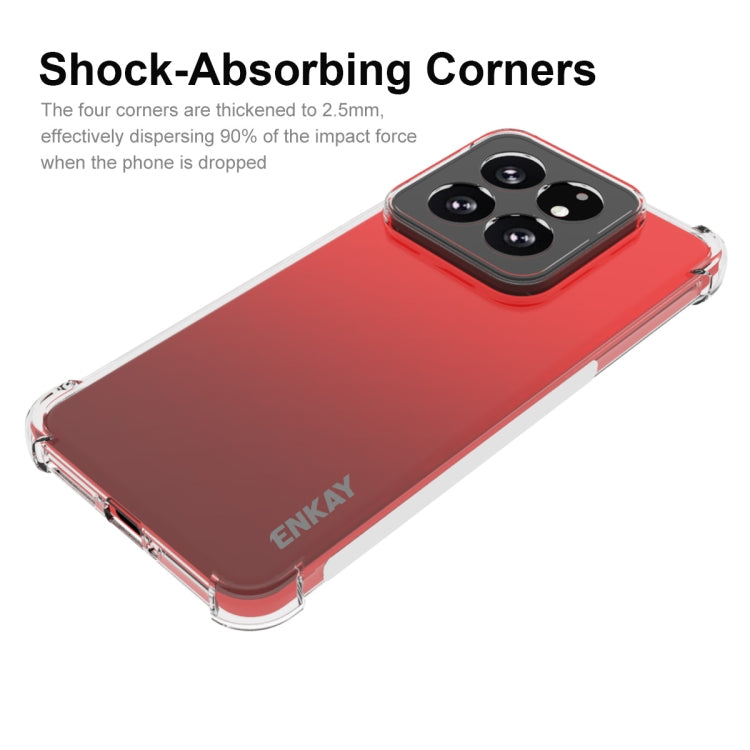 For Xiaomi 14 Pro ENKAY Hat-Prince Transparent TPU Shockproof Phone Case - free shipping - PMC Jewellery - Order now!