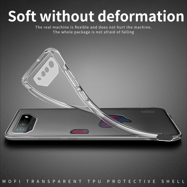 For ASUS ROG Phone 7 MOFI Ming Series Ultra-thin TPU Phone Case(Transparent) - ASUS Cases by MOFI | Online Shopping South Africa | PMC TechLife | Buy Now Pay Later Mobicred