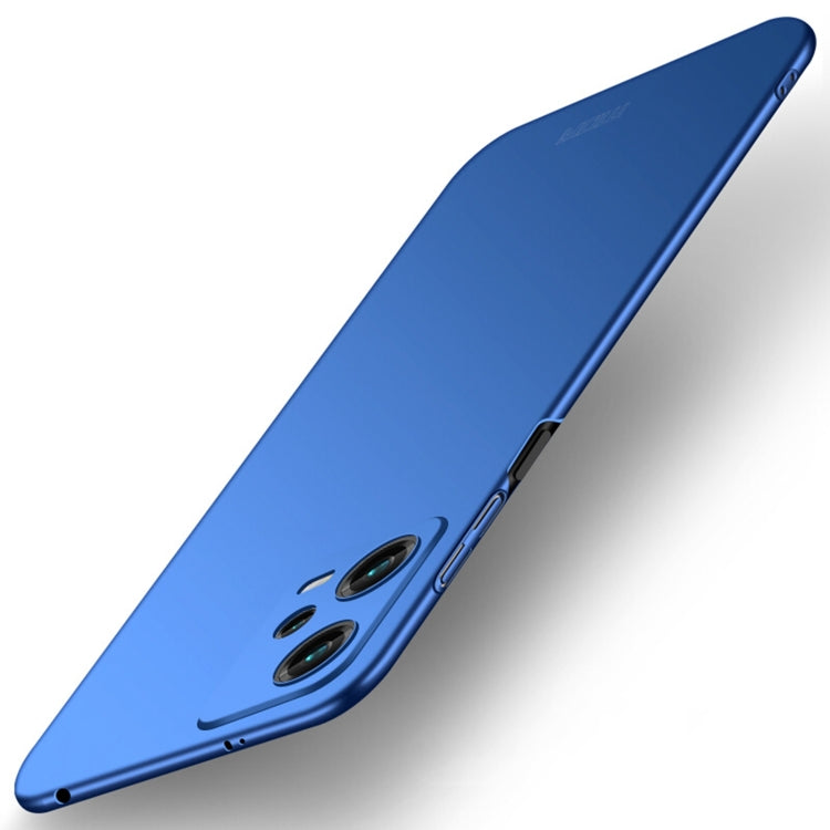 For Redmi Note 12 5G Global MOFI Micro-Frosted PC Ultra-thin Hard Phone Case(Blue) - Note 12 Cases by MOFI | Online Shopping South Africa | PMC TechLife