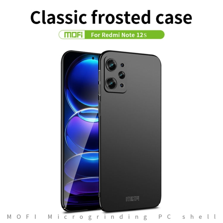 For Xiaomi Redmi Note 12S MOFI Micro-Frosted PC Ultra-thin Hard Phone Case(Blue) - free shipping - PMC TechLife - Order now!
