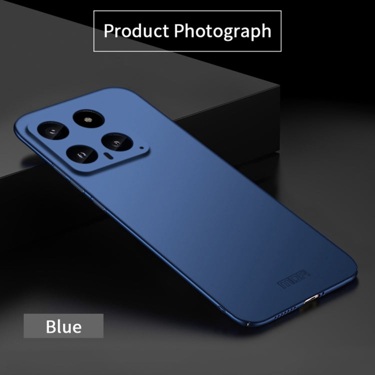 For Xiaomi 14 MOFI Micro-Frosted PC Ultra-thin Hard Phone Case(Blue) - free shipping - PMC TechLife - Order now!