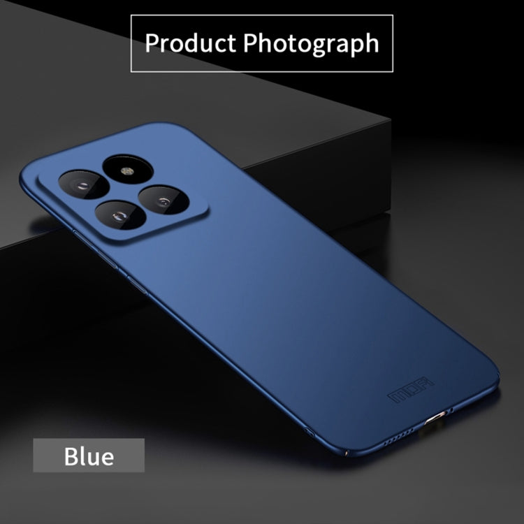 For Xiaomi 14 Pro MOFI Micro-Frosted PC Ultra-thin Hard Phone Case(Blue) - 14 Pro Cases by MOFI | Online Shopping South Africa | PMC TechLife | Buy Now Pay Later Mobicred