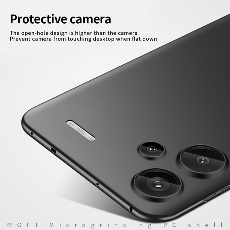 For Xiaomi Redmi Note 13 Pro+ MOFI Micro-Frosted PC Ultra-thin Hard Phone Case(Black) - Xiaomi Cases by MOFI | Online Shopping South Africa | PMC TechLife | Buy Now Pay Later Mobicred